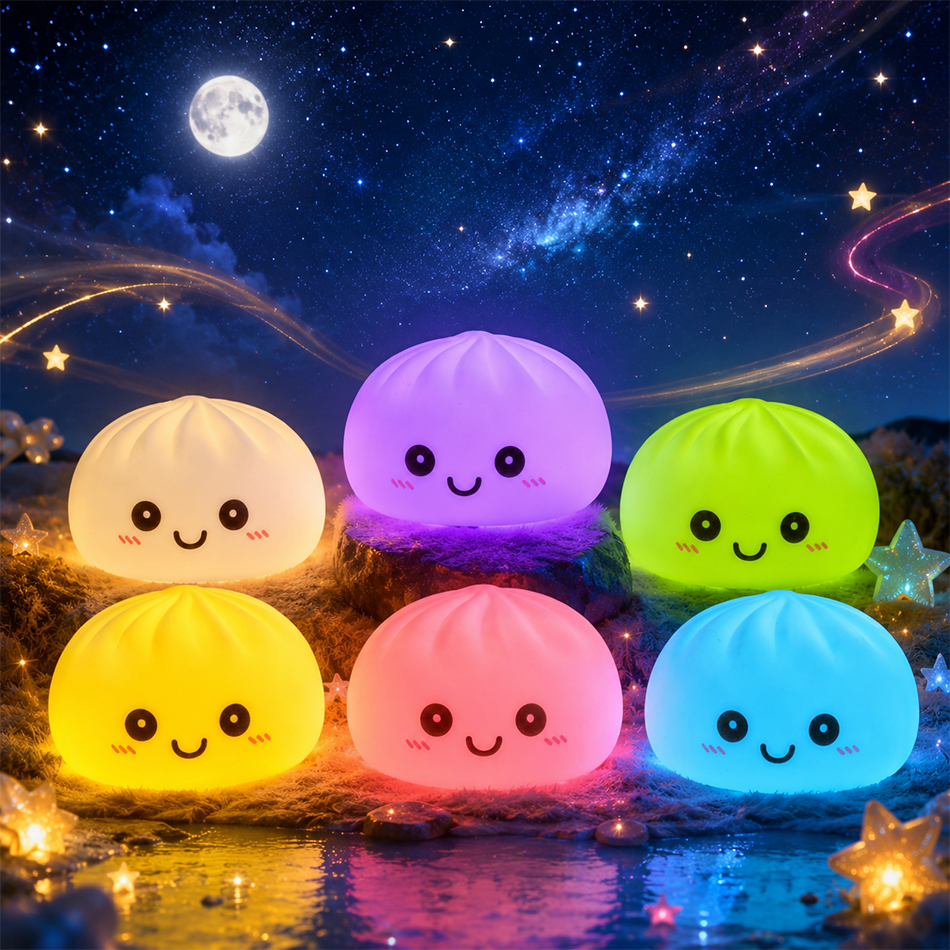 Desk Setup Lamp - 2026 New Dumpling Night Lights Glowing