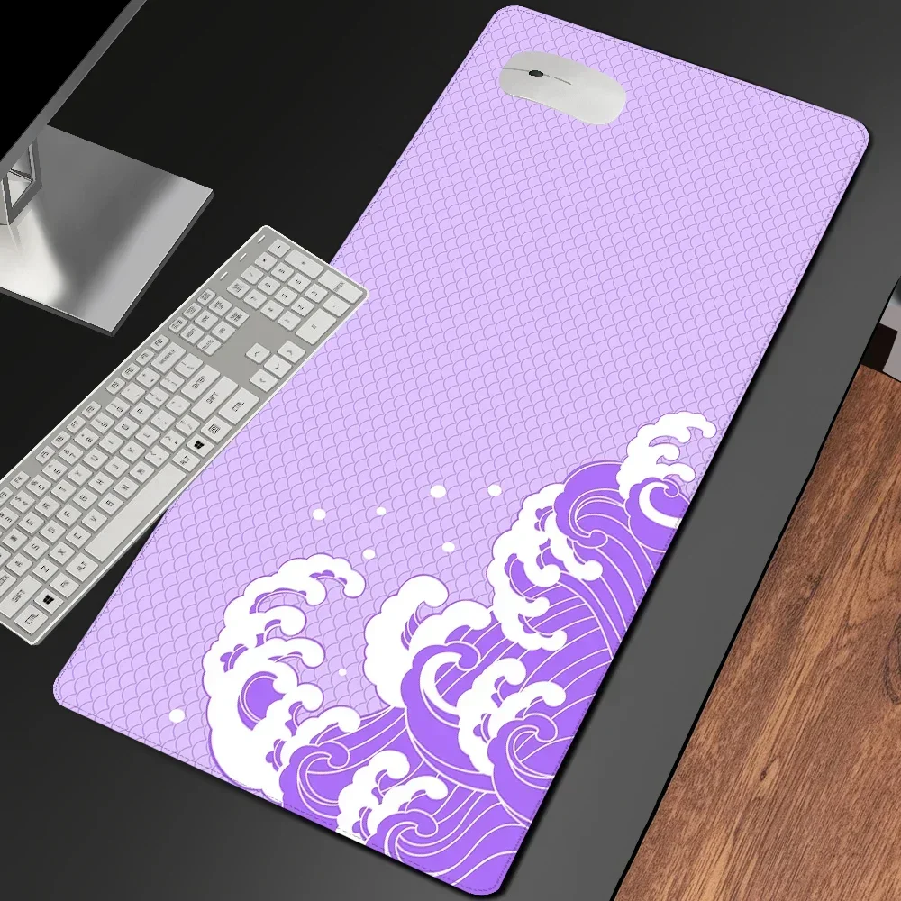 Desk Setup White - Nigth Mousepad White X-raypad Aqua Control