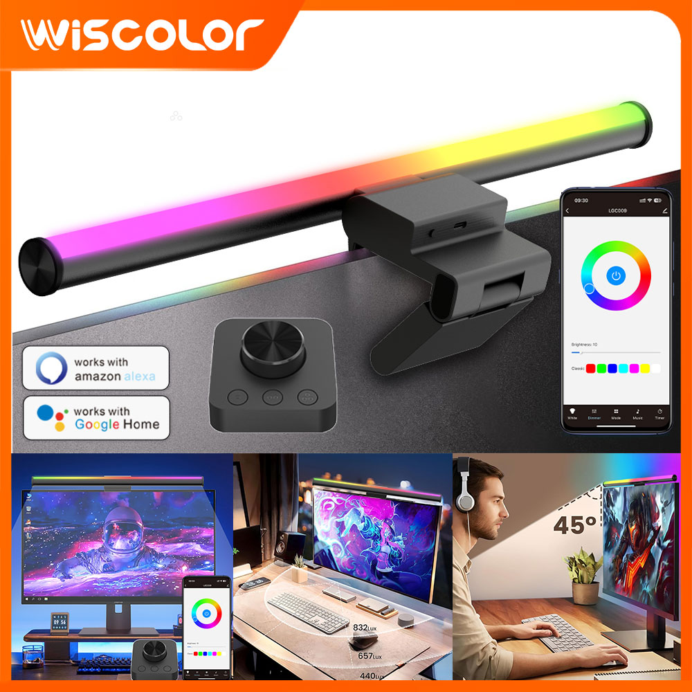 Setup Desk Monitor - Screen Hanging Lamp Monitor Light Bar