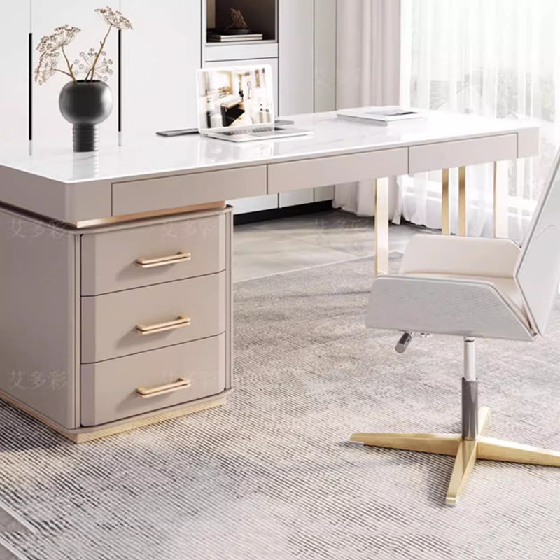Desk Setup No Computer - Office Desk Minimalist Drawers Luxury Modern