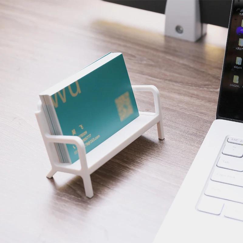 Desk Setup White - 1pc Simple White Bench Style Business