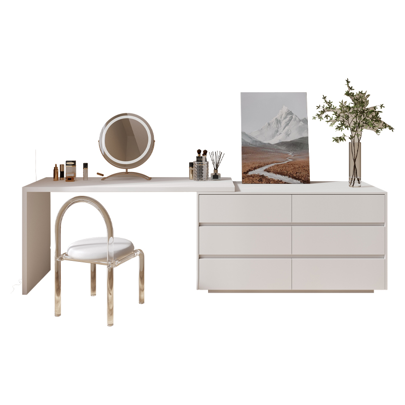 Desk Setup No Computer - Dresser,Multi-purpose Flat L Shape Home Office