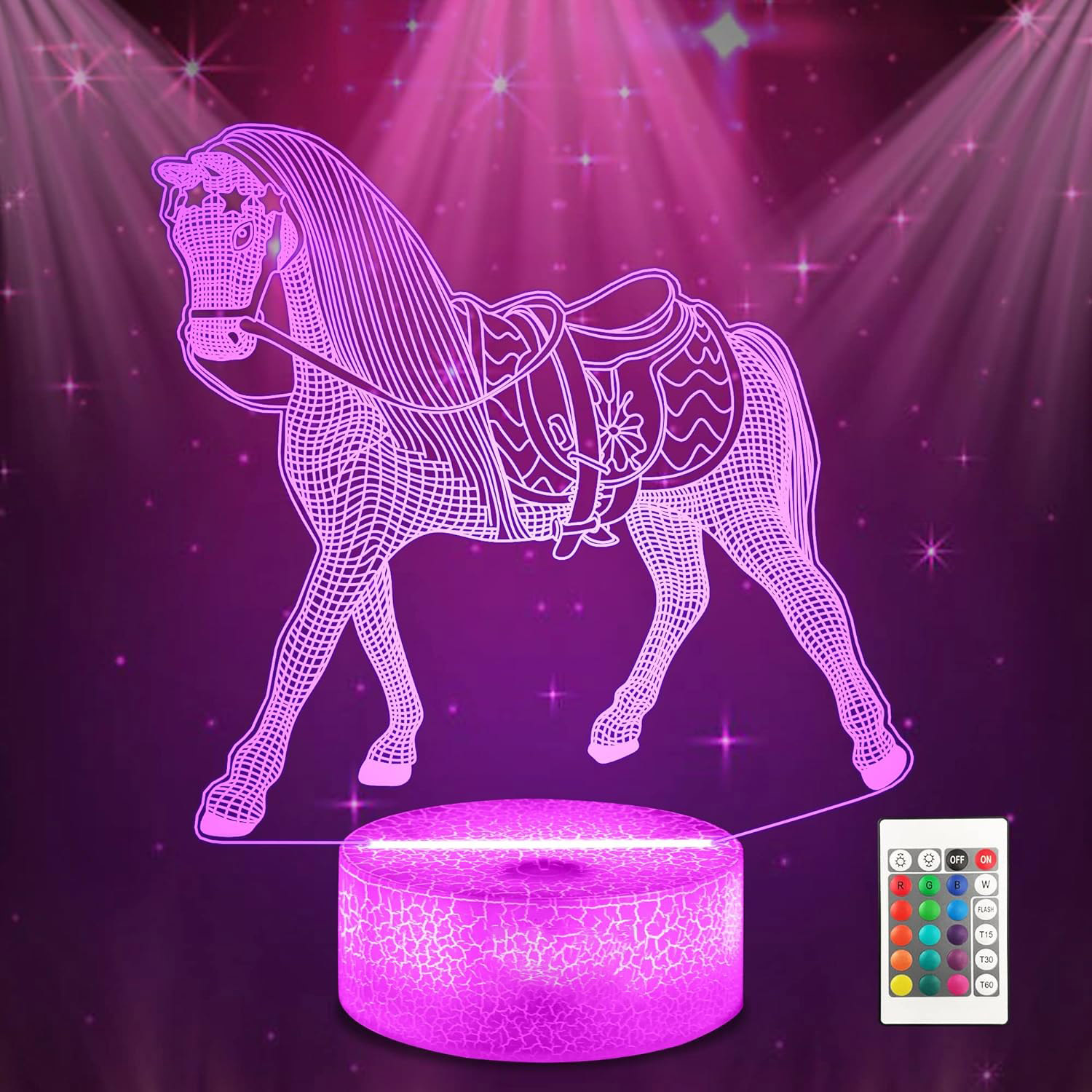 Desk Setup Diy - NEW Animal Horse 3D Night Lamp