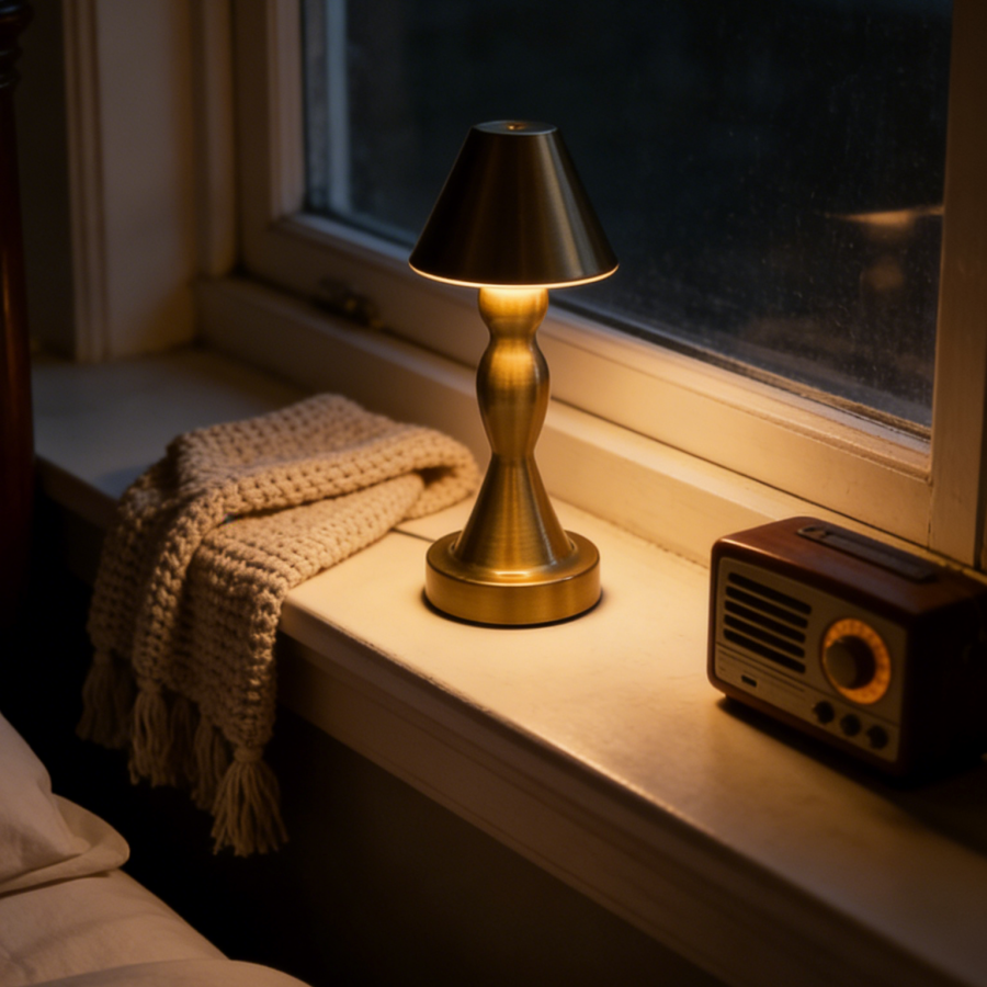 Ambient Light Bar Usb - 1PC Vintage Brass Table Lamp, USB