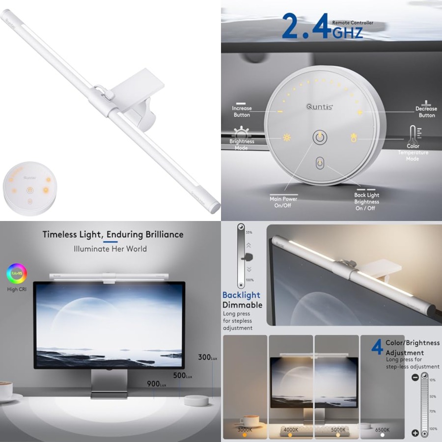 Monitor Light Bar with Remote, - Desk Setup No Computer recensione e prezzo