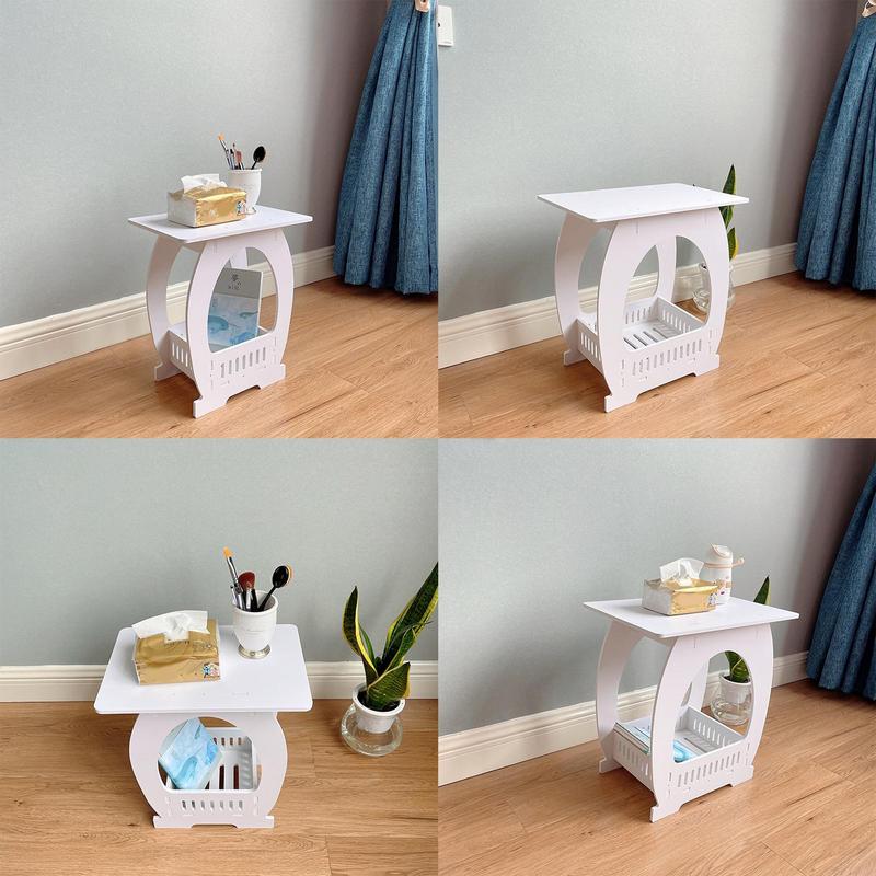 End Table White Nightstand Cof - Desk Setup White recensione e prezzo