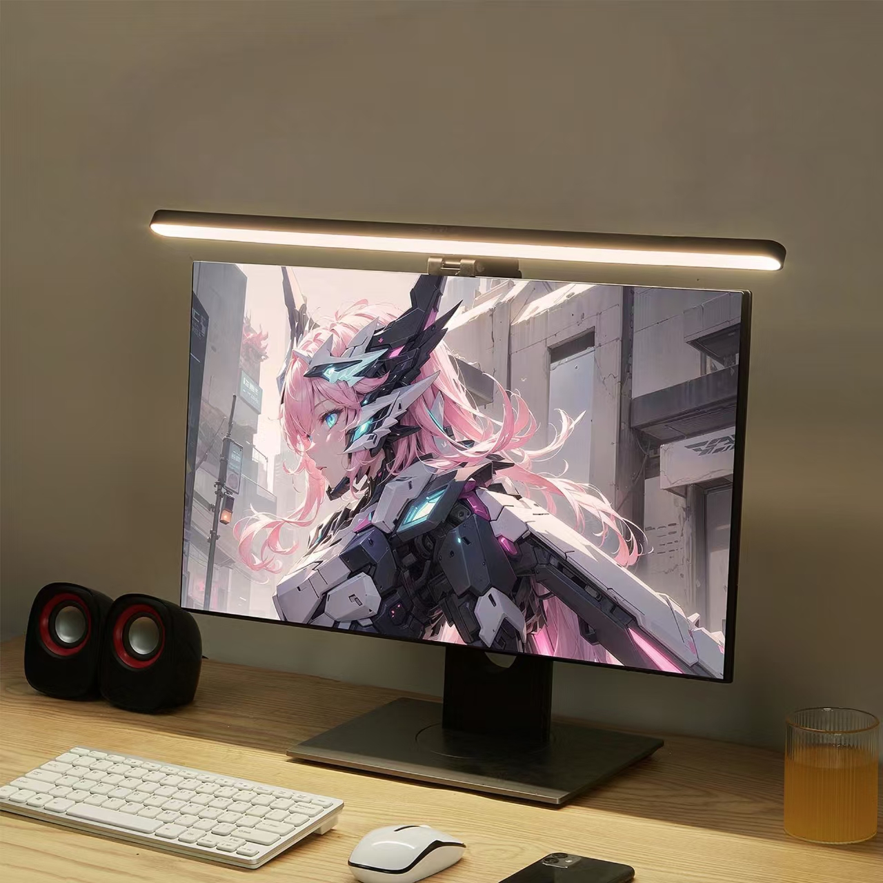 LED Monitor Light Hanging Desk - Desk Setup No Computer recensione e prezzo