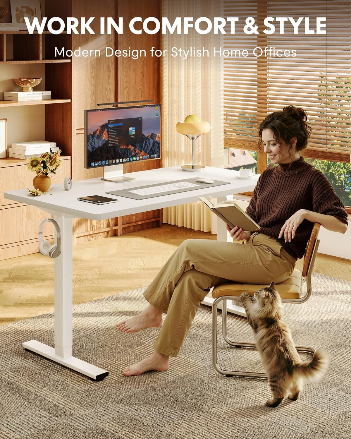 Electric Standing Desk 48'x30' - Desk Setup White recensione e prezzo