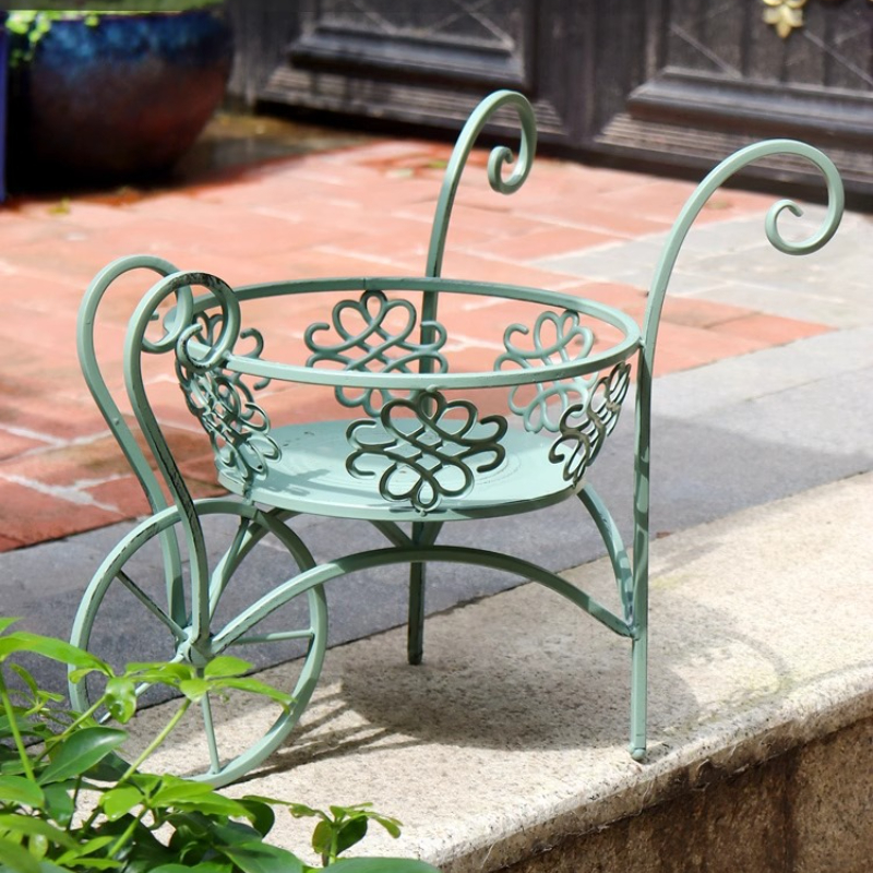 Iron Flower Planter Cart Garde - Desk Setup White recensione e prezzo