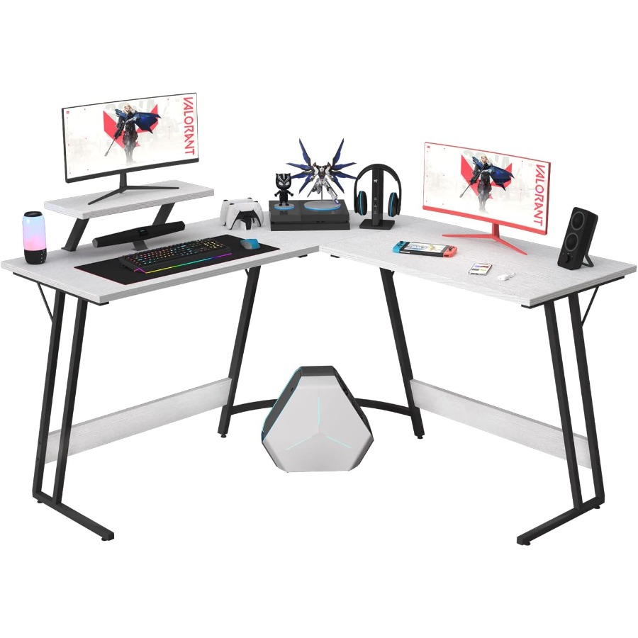 L Shaped Gaming Desk with Larg - Setup Desk Monitor recensione e prezzo