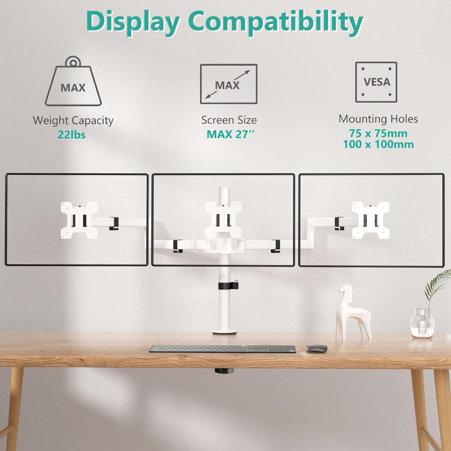 Triple Monitor Mount for Desk  - Setup Desk Monitor recensione e prezzo
