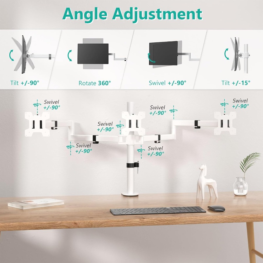 Triple Monitor Mount for Desk  - Setup Desk Monitor recensione e prezzo