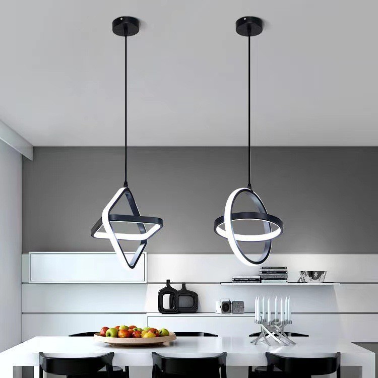 Modern LED Pendant Light Black - Desk Setup White recensione e prezzo
