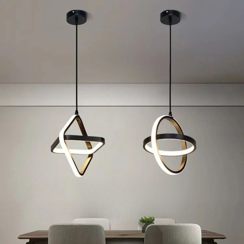 Modern LED Pendant Light Black - Desk Setup White recensione e prezzo