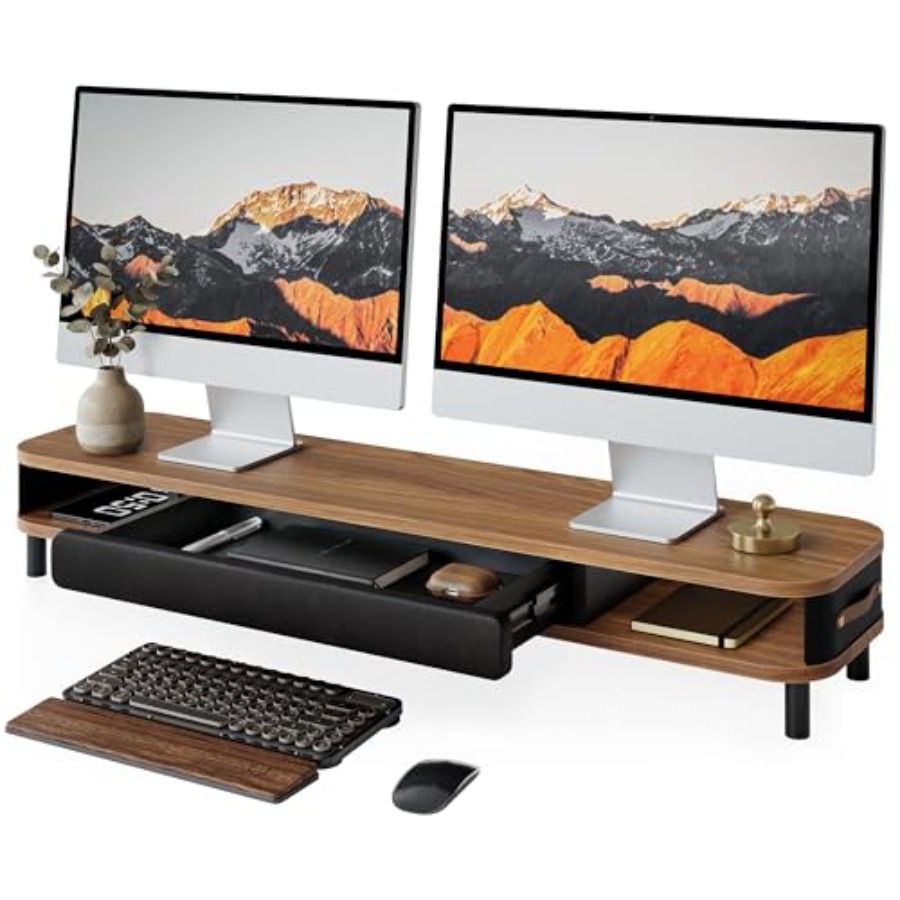 Dual monitor riser for ergonom - Dual Monitor Desk Setup recensione e prezzo
