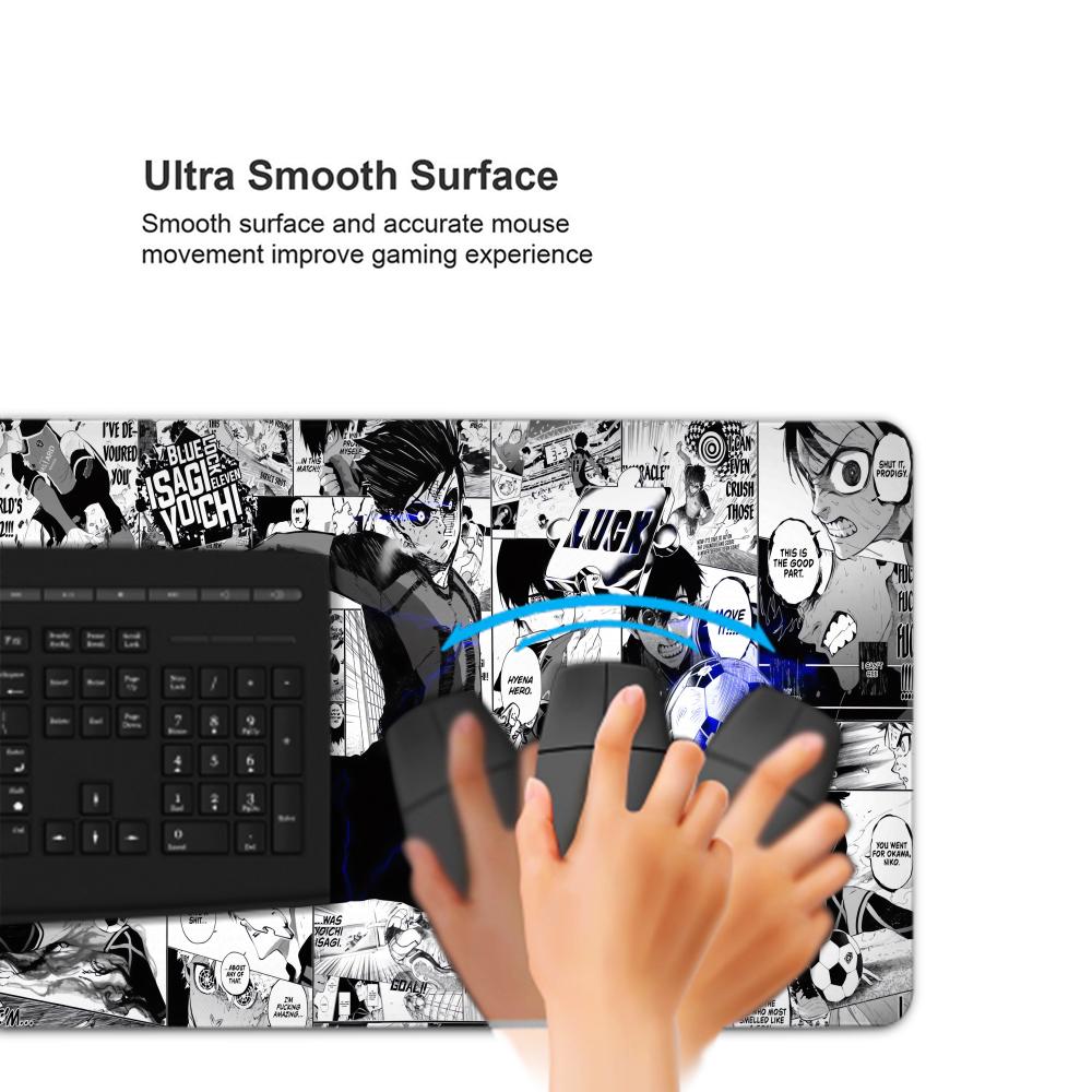 Black And White Anime Mouse Pa - Desk Setup White recensione e prezzo