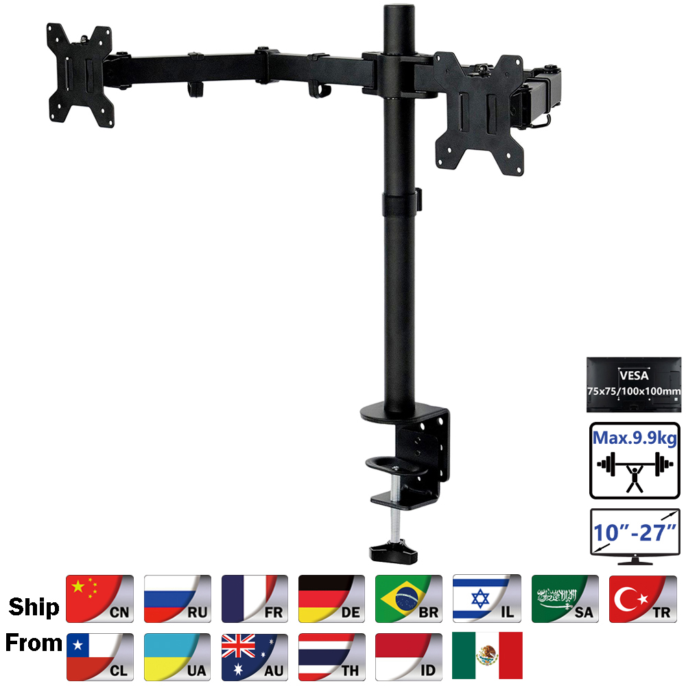 MS02 Desktop Clamping Full Mot - Dual Monitor Desk Setup recensione e prezzo