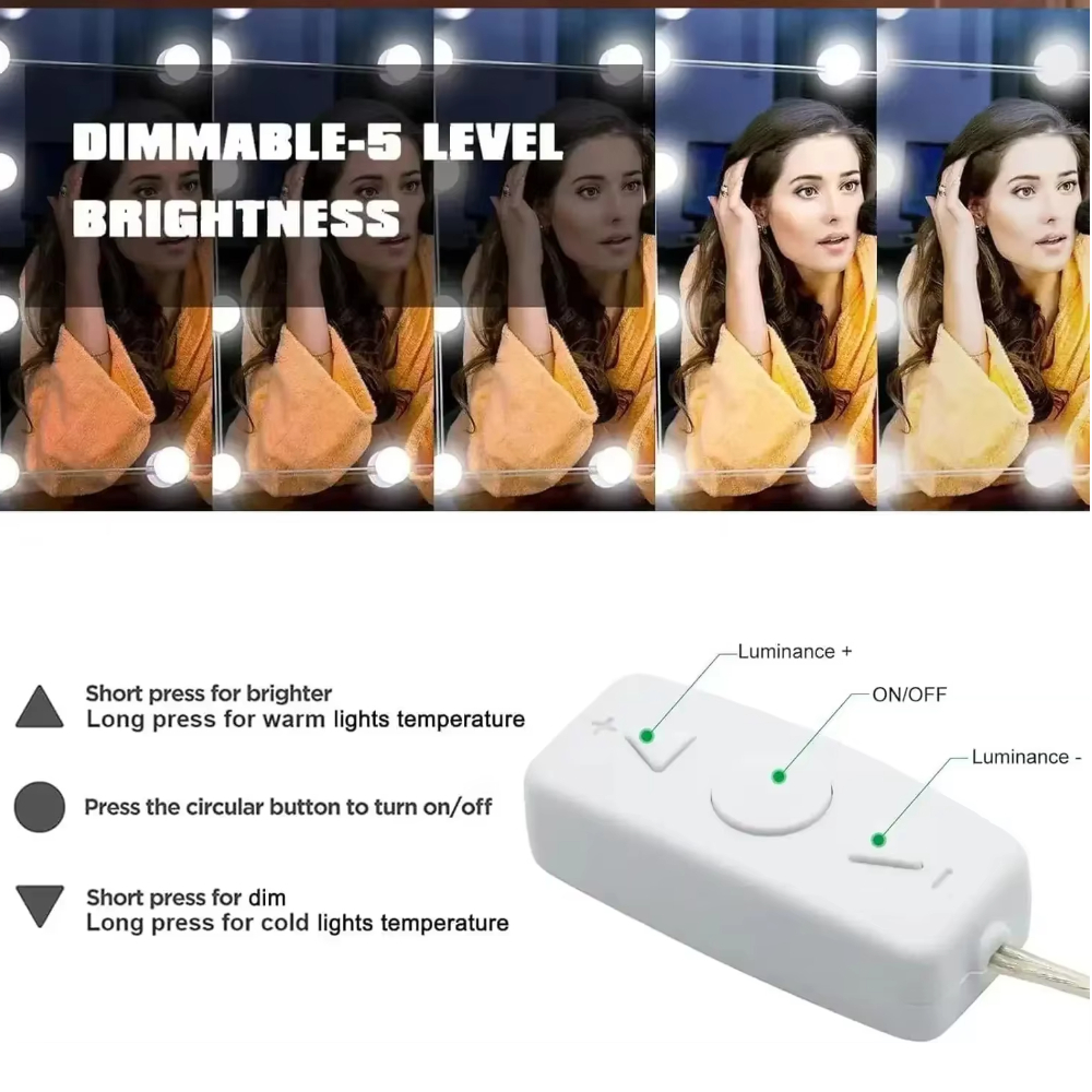 10LED Makeup Mirror Light Bulb - Desk Setup Lamp recensione e prezzo