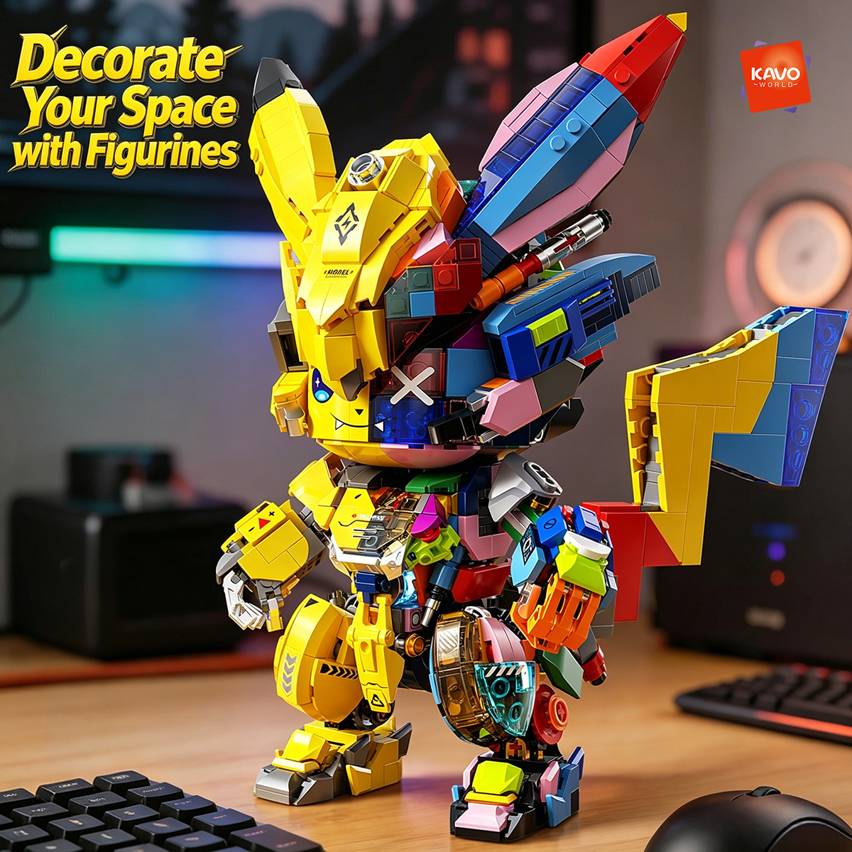 KAVOWORLD 1505 PCS DIY Mecha A - Desk Setup Diy recensione e prezzo