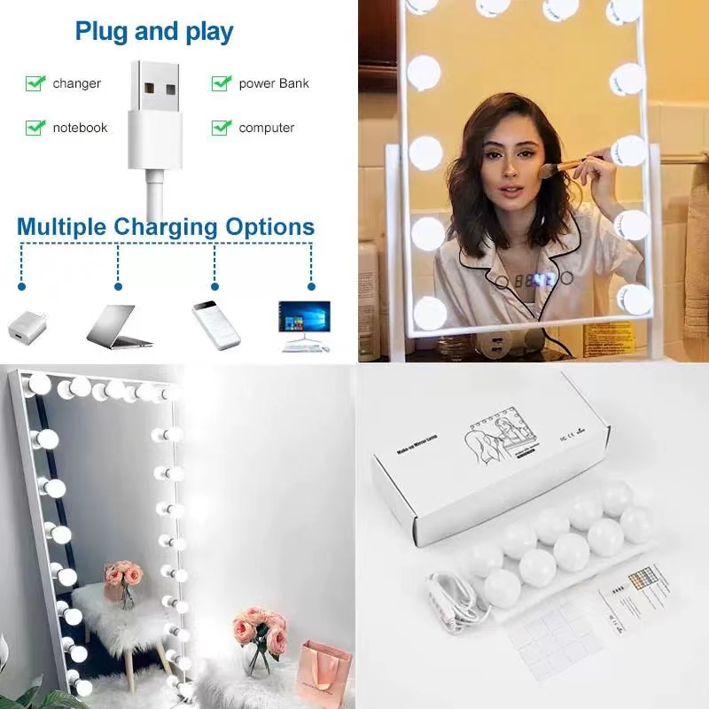 LED Light Paste Mirror Makeup  - Desk Setup Lamp recensione e prezzo