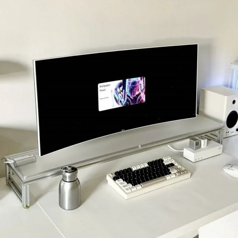 Aluminum Monitor Stand Acrylic - Desk Setup Diy recensione e prezzo