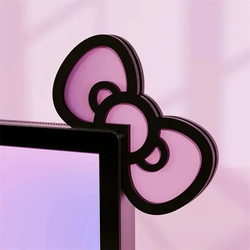Kawaii Pink Acrylic Bow Monito - Setup Desk Monitor recensione e prezzo