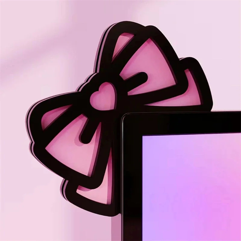 Kawaii Pink Acrylic Bow Monito - Setup Desk Monitor recensione e prezzo