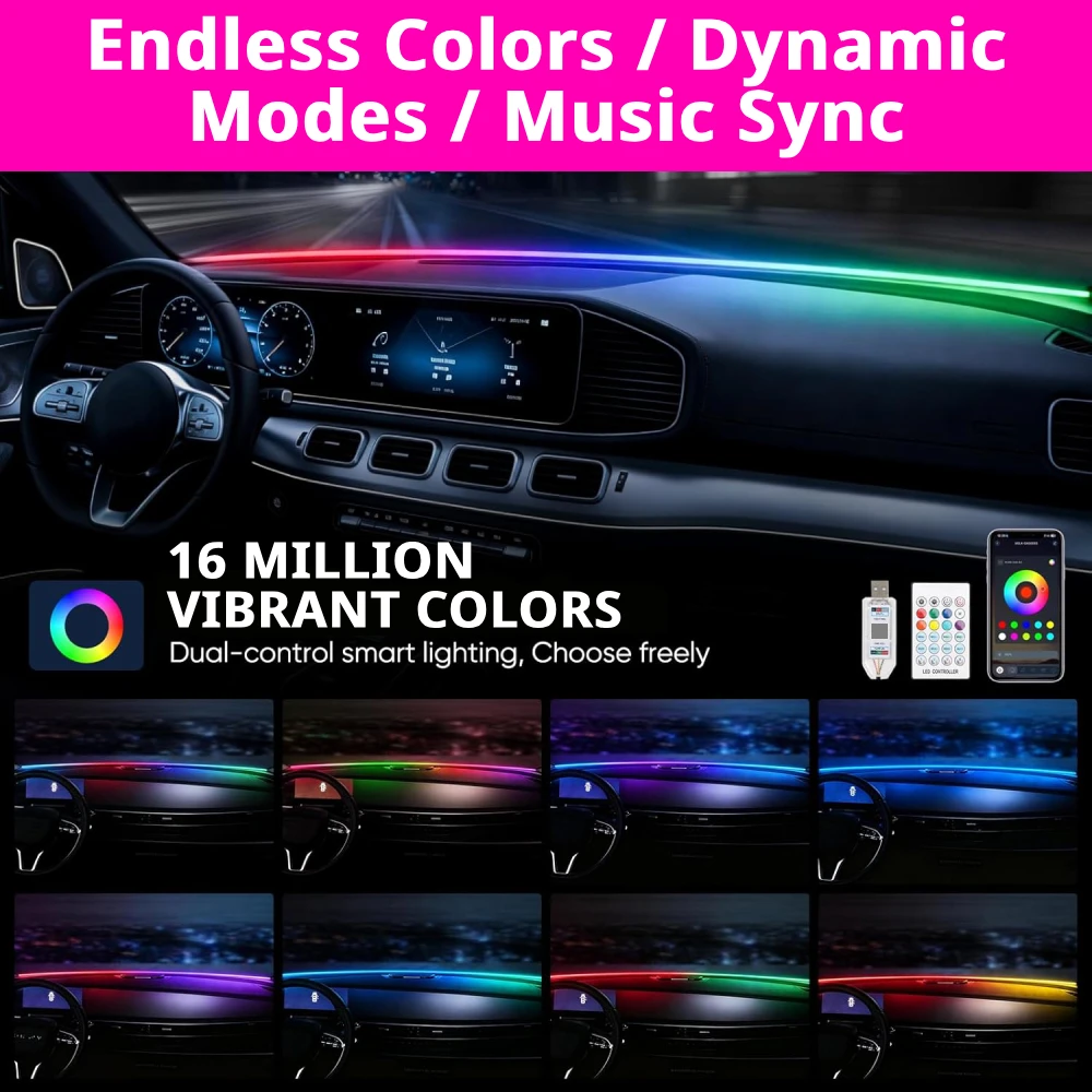 Car Windshield Ambient Light S - Ambient Light Bar Usb recensione e prezzo