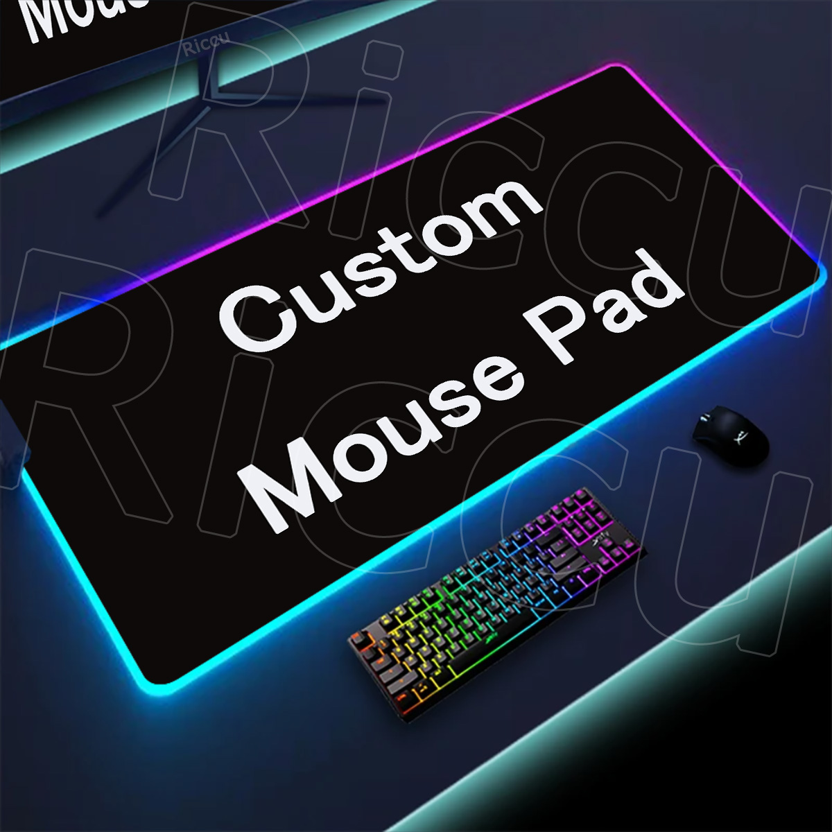 Large DIY RGB Mouse Pad Custom - Desk Setup Diy recensione e prezzo
