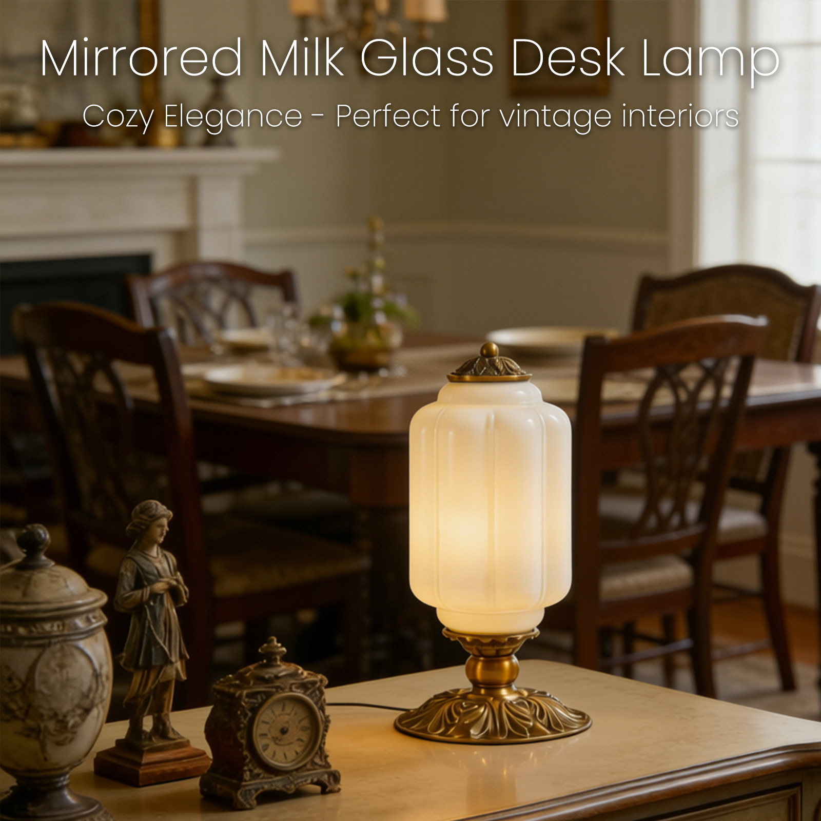 Nordic Vintage Milk Glass Tabl - Desk Setup Lamp recensione e prezzo