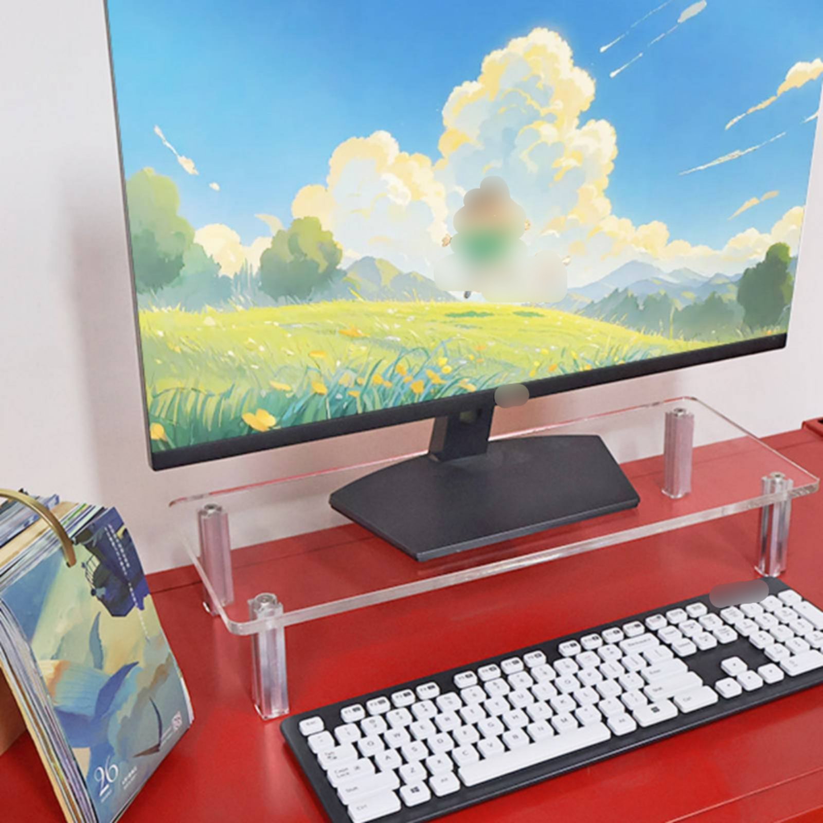 Acrylic Monitor Stand Easy to  - Setup Desk Monitor recensione e prezzo