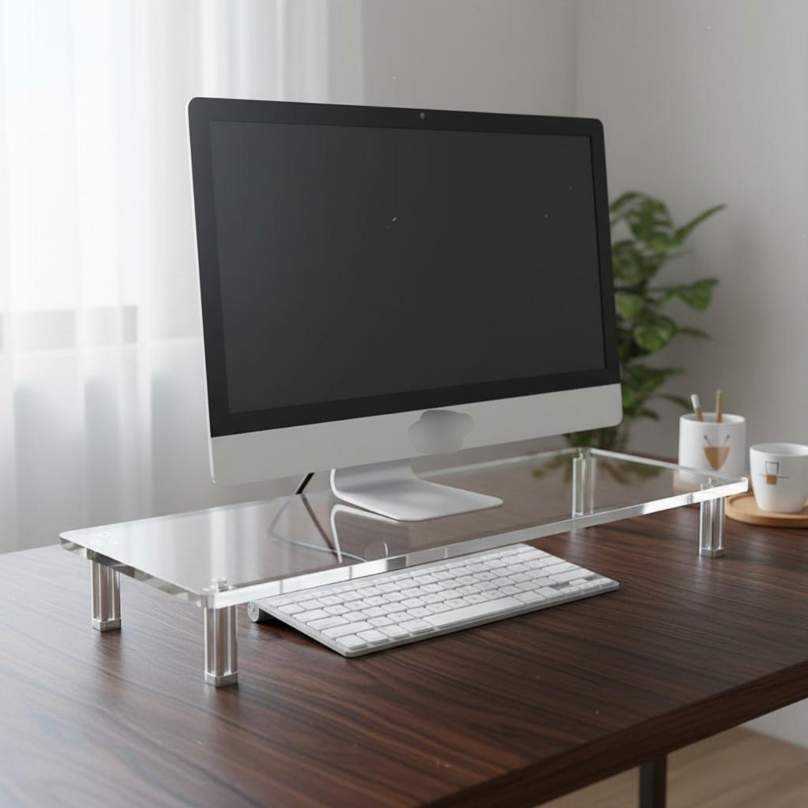 Acrylic Monitor Stand Easy to  - Setup Desk Monitor recensione e prezzo