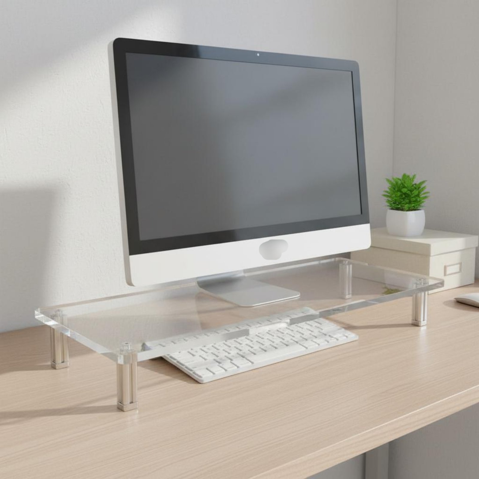 Acrylic Monitor Stand Easy to  - Setup Desk Monitor recensione e prezzo