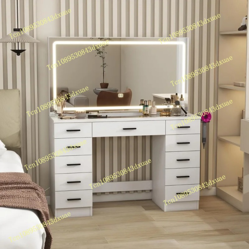 Glass Top Makeup Table with Mi - Desk Setup Lamp recensione e prezzo