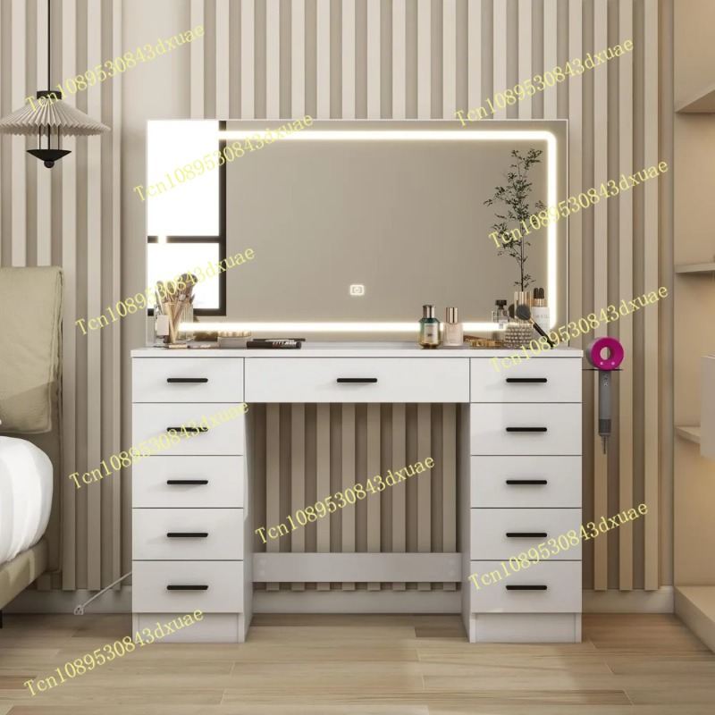 Glass Top Makeup Table with Mi - Desk Setup Lamp recensione e prezzo