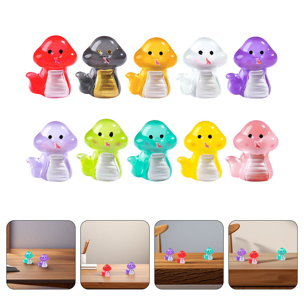 10Pcs Glow in The Dark Mini Sn - Desk Setup Diy recensione e prezzo