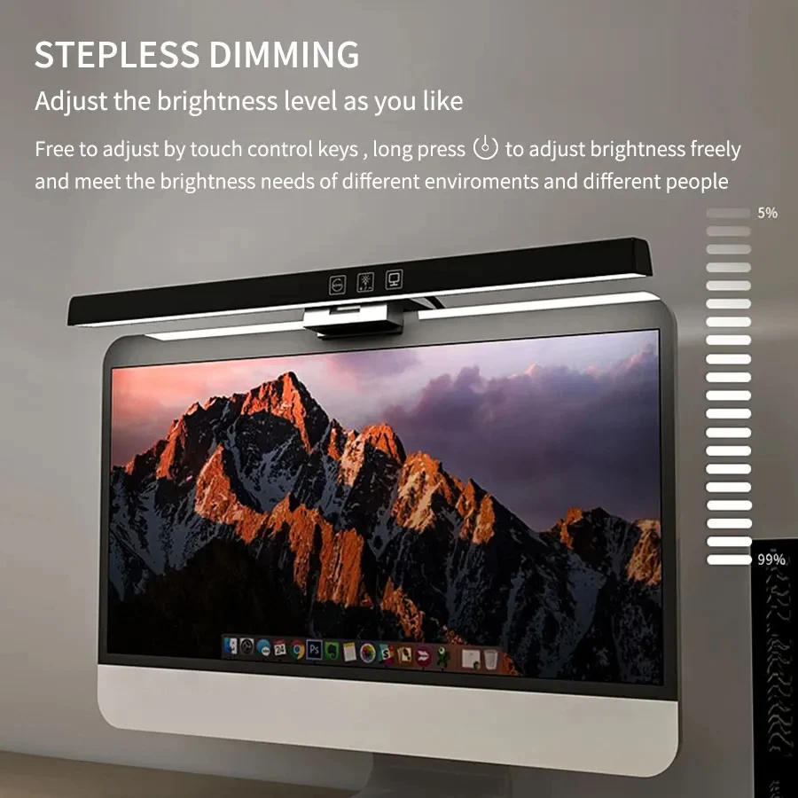 33cm 50cm LED Monitor Light Re - Desk Setup No Computer recensione e prezzo