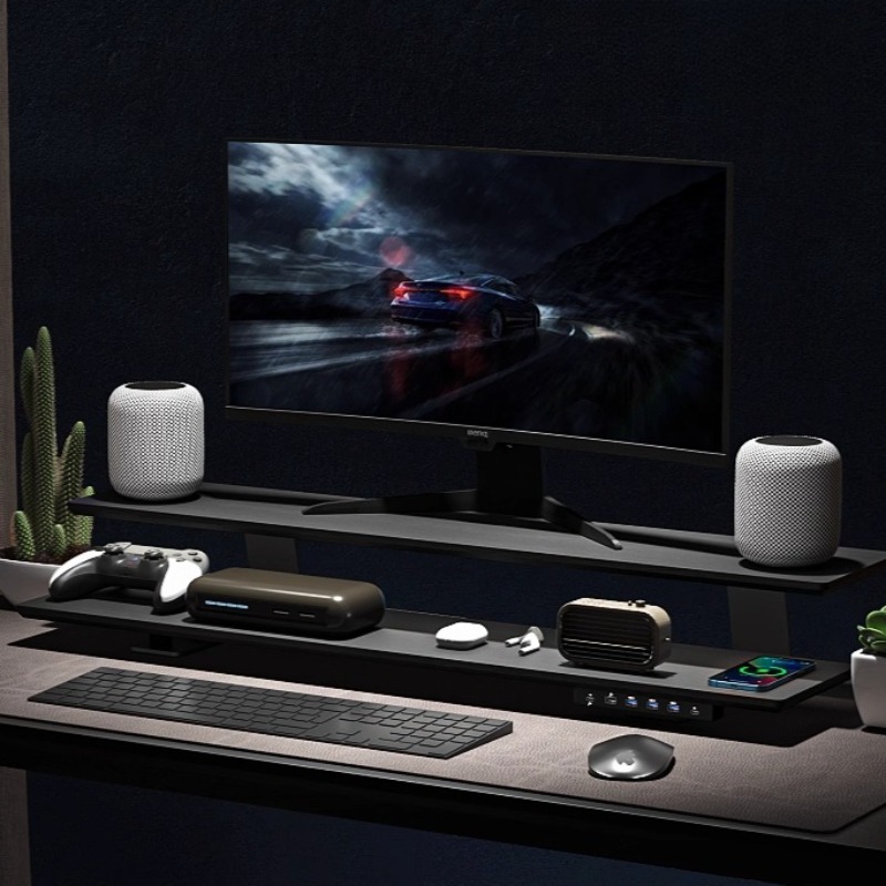 Solid Wood Gaming Desk Top wit - Setup Desk Monitor recensione e prezzo