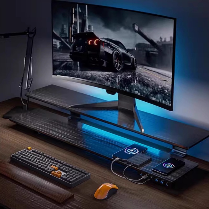 Solid Wood Gaming Desk Top wit - Setup Desk Monitor recensione e prezzo