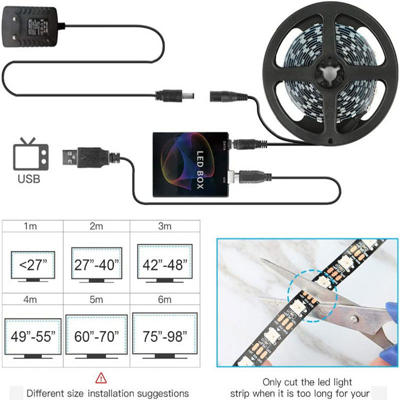 Ambient Light ws2812b strip 1- - Ambient Light Bar Usb recensione e prezzo