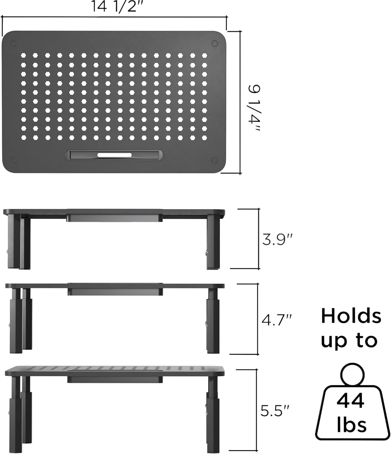 2-Pack Hexagonal Steel Monitor - Setup Desk Monitor recensione e prezzo