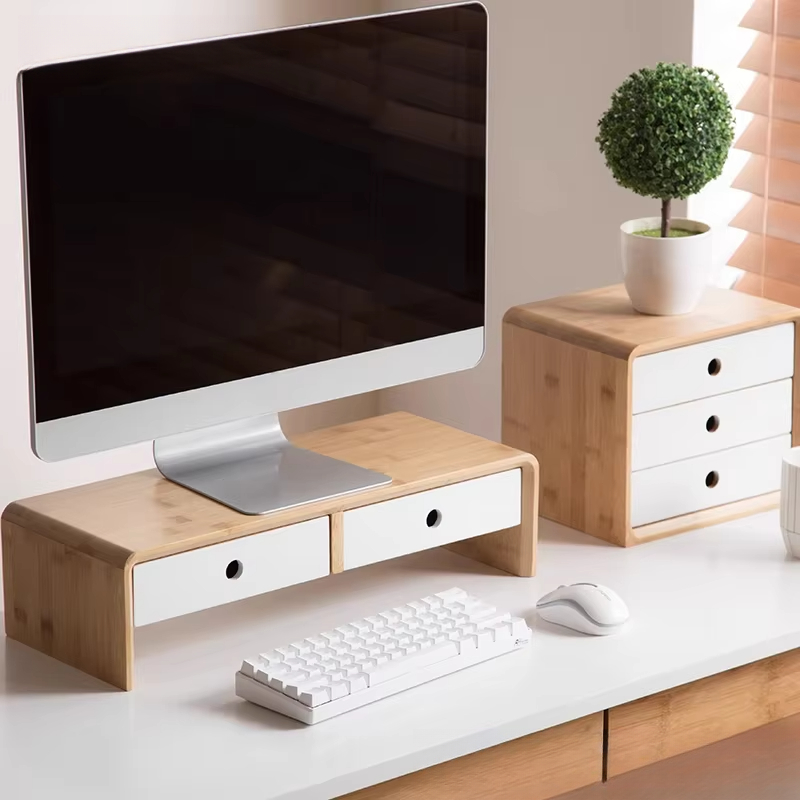 Bamboo Laptop Monitor Riser Ec - Setup Desk Monitor recensione e prezzo