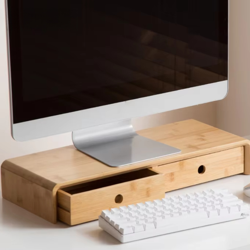 Bamboo Laptop Monitor Riser Ec - Setup Desk Monitor recensione e prezzo