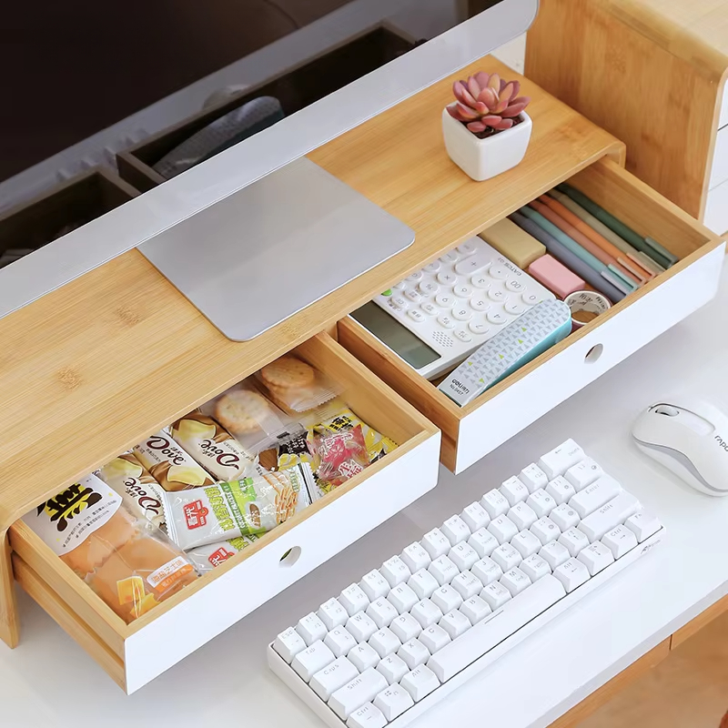 Bamboo Laptop Monitor Riser Ec - Setup Desk Monitor recensione e prezzo