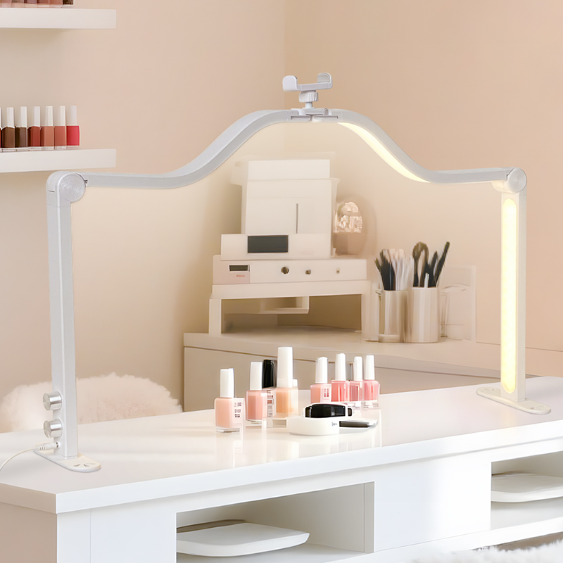 48W Half Moon Nail Lamp Double - Desk Setup Lamp recensione e prezzo