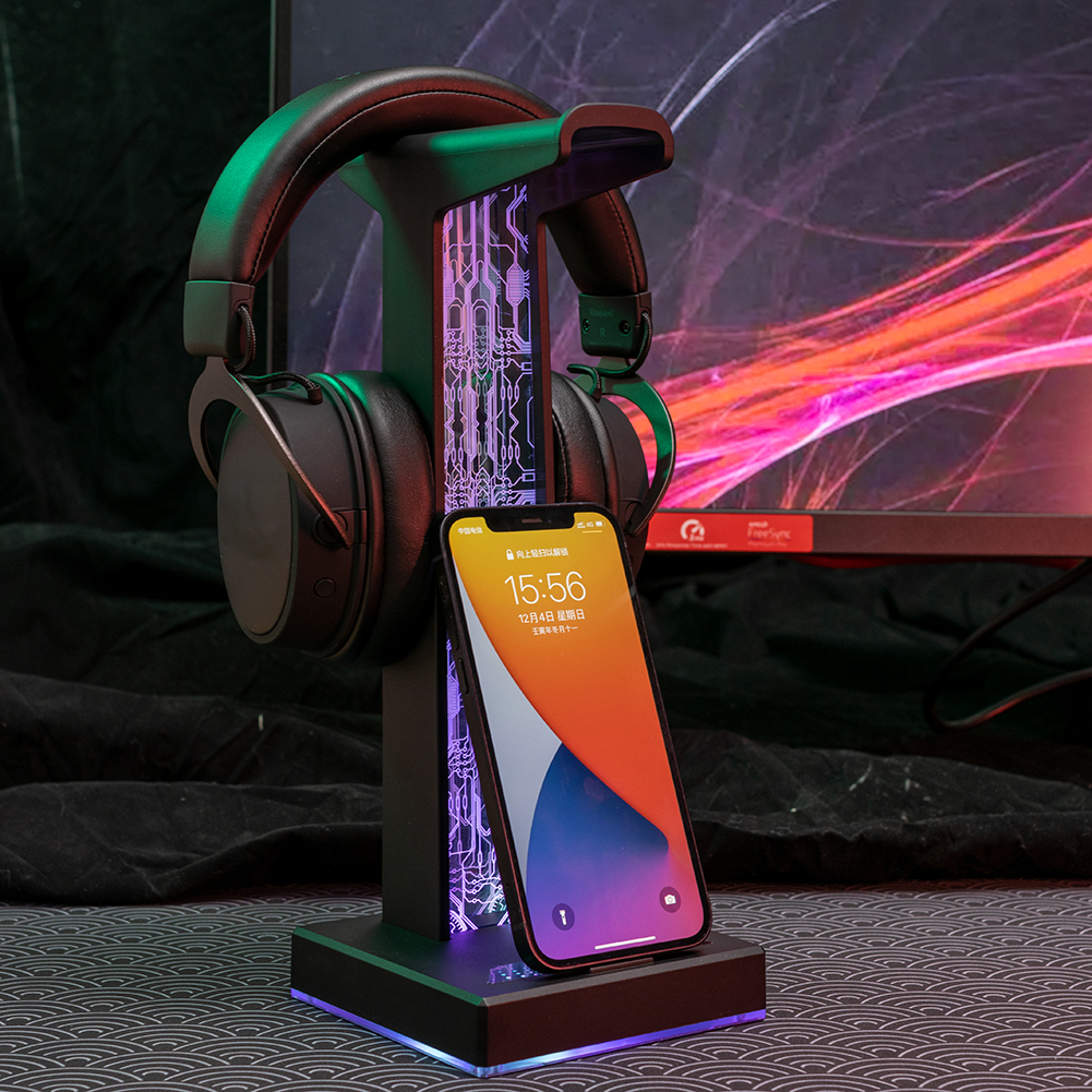 RGB Gaming Headphone Stand Dua - Desk Setup Lamp recensione e prezzo