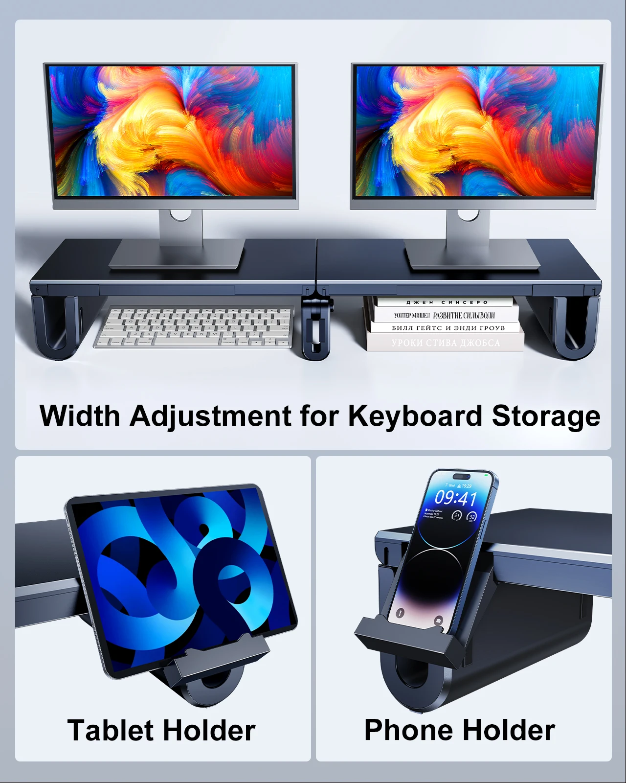 Oatsbasf Dual Monitor Stand Ri - Dual Monitor Desk Setup recensione e prezzo