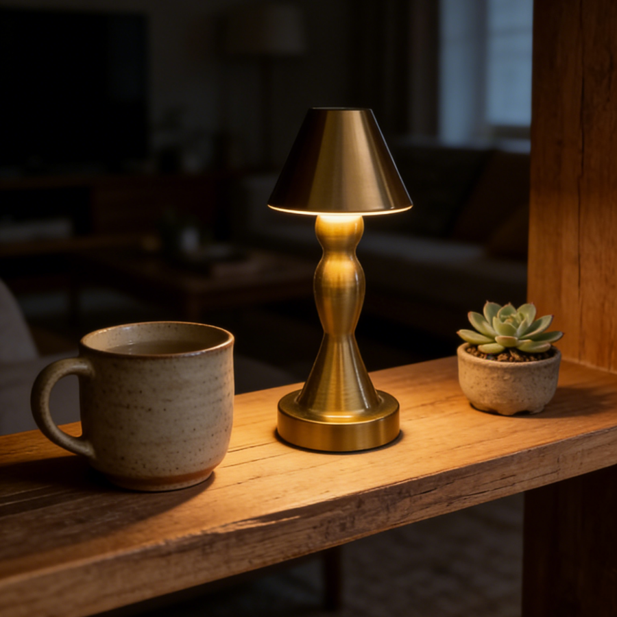 1PC Vintage Brass Table Lamp,  - Ambient Light Bar Usb recensione e prezzo