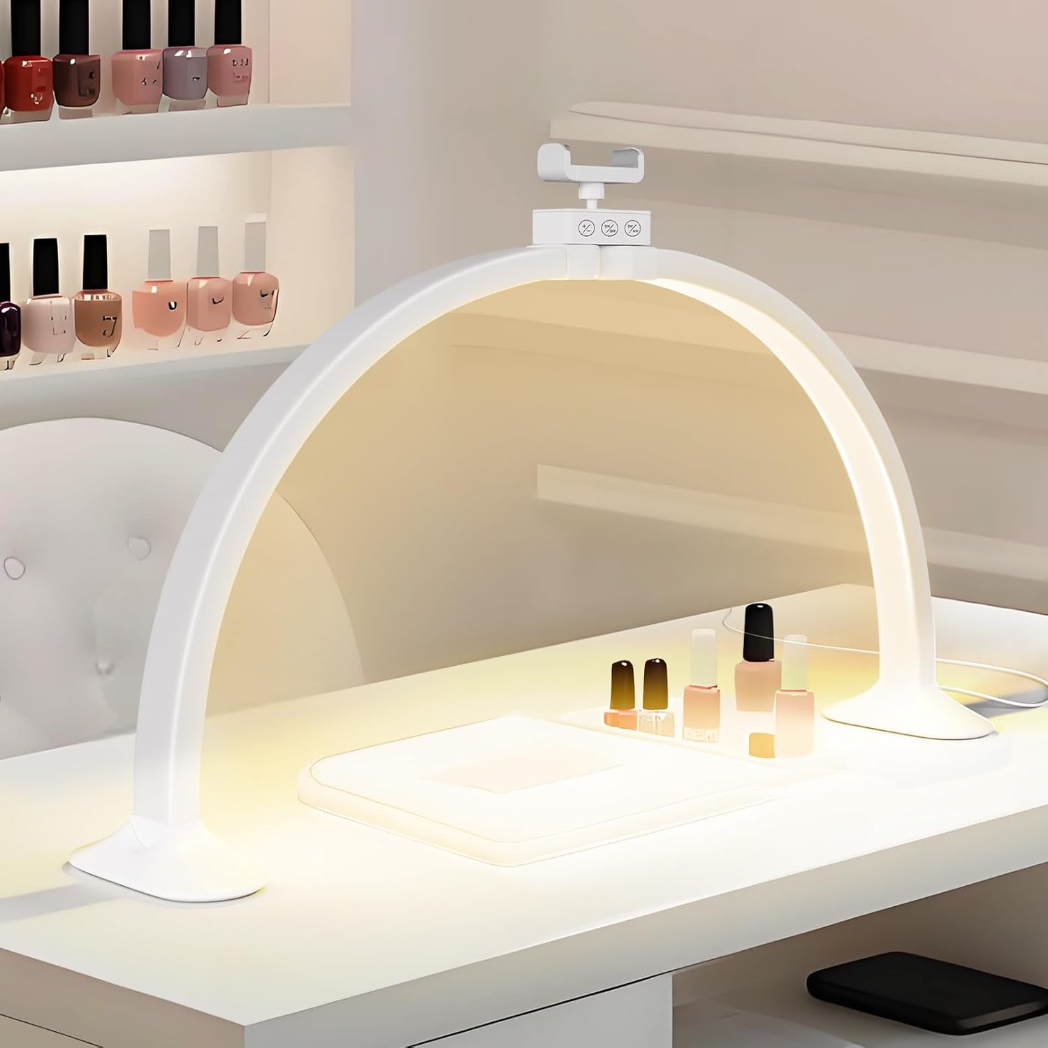 Half Moon Light U-Shaped Nail  - Desk Setup Lamp recensione e prezzo