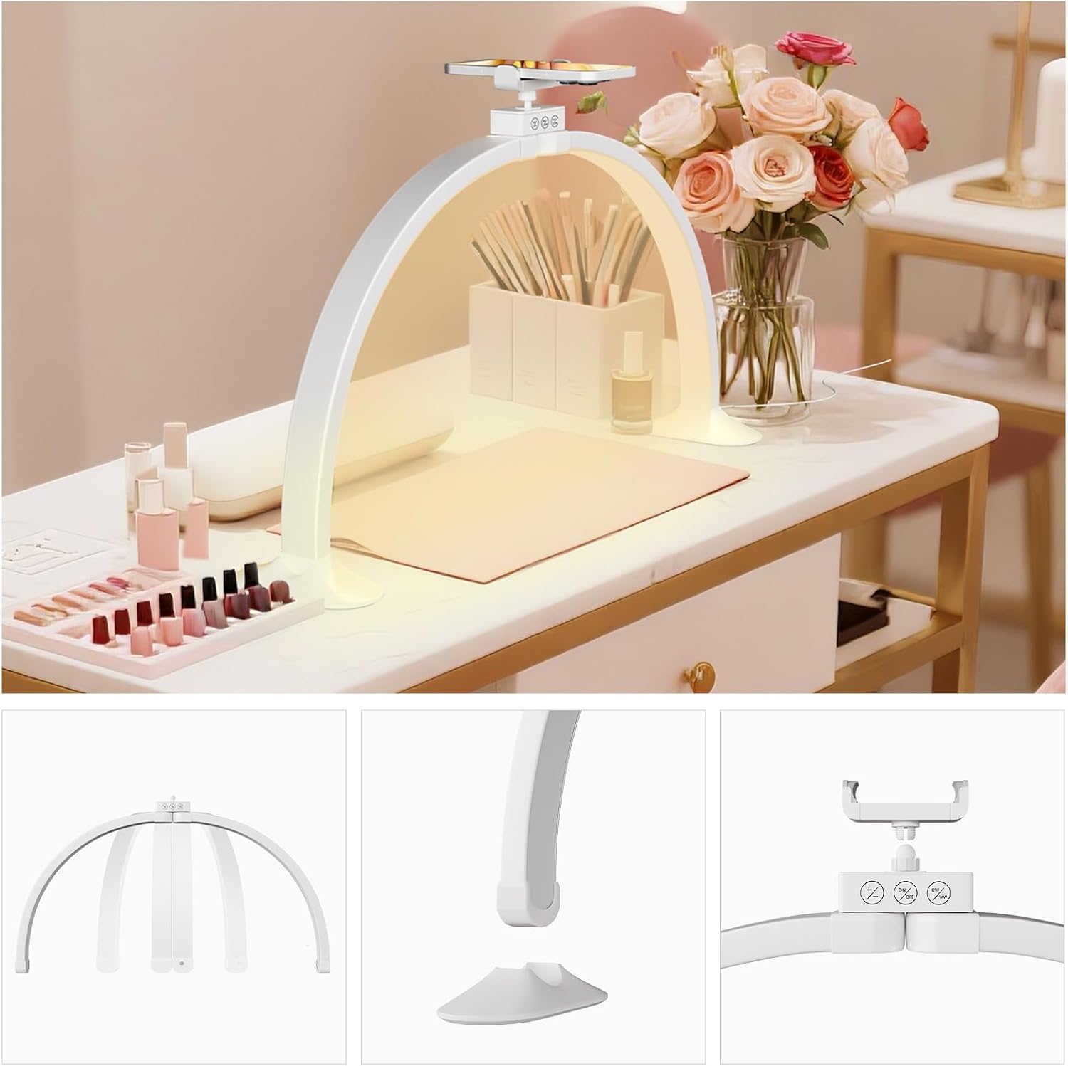 Half Moon Light U-Shaped Nail  - Desk Setup Lamp recensione e prezzo